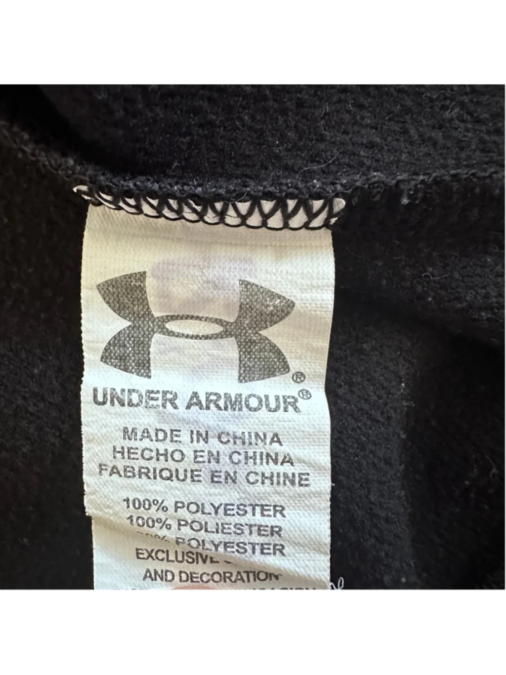 Under Armour Baby Hoodie 18M Black Red Full Zip Fleece Athletic